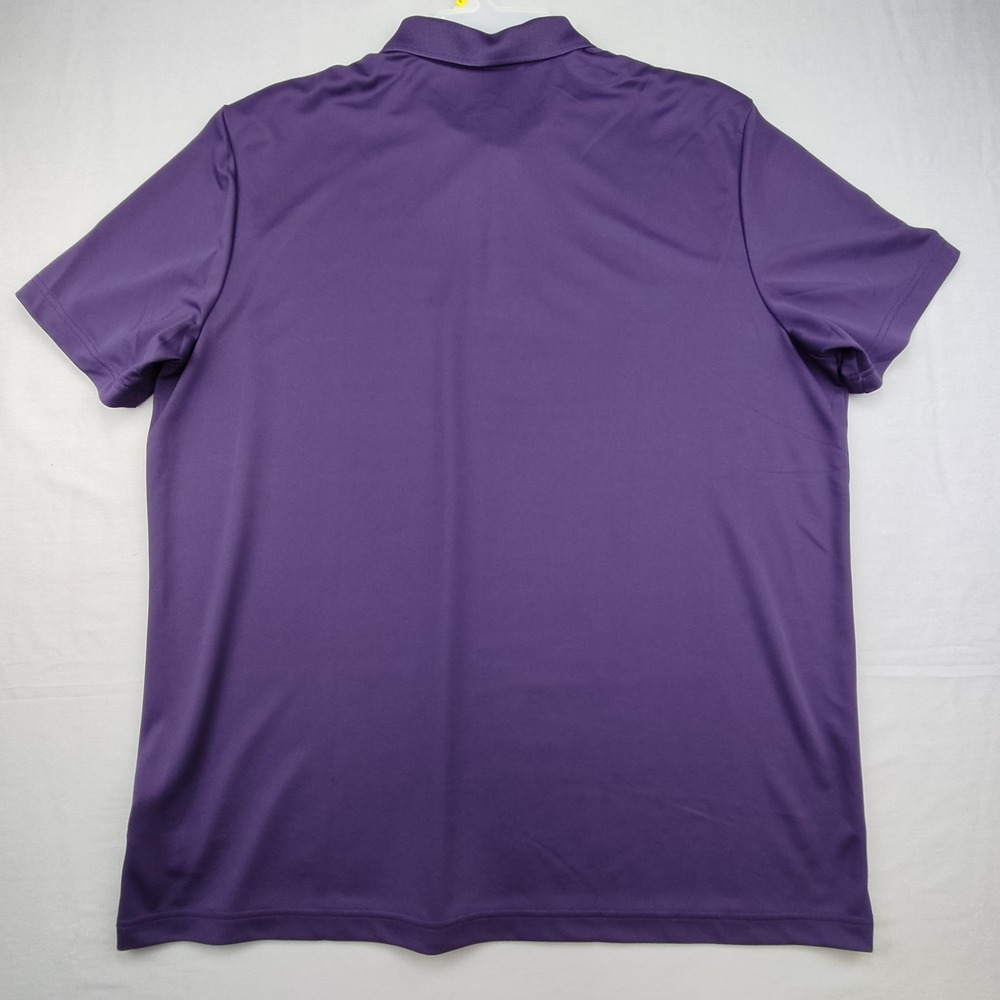 Adidas Polo Shirt Mens 2XL Purple Primegreen Golf Performance Short Sleeve - Picture 2 of 6
